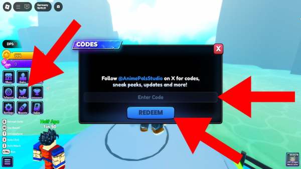 How to redeem Anime Heroes RNG codes