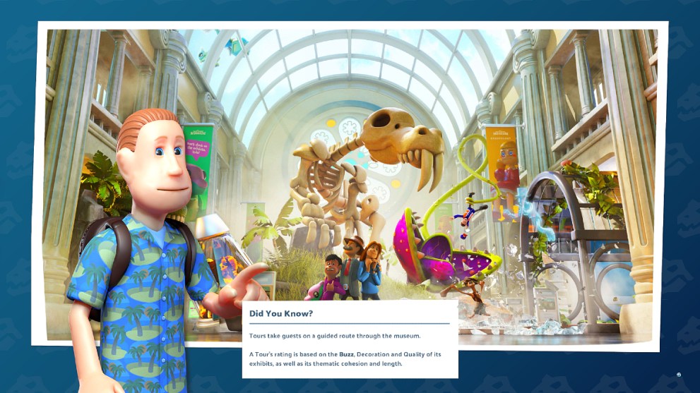 In game image with information about tours