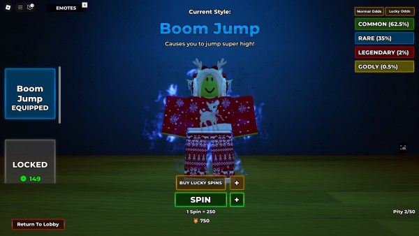 A Volleyball Adventures character is standing in the Ability Screen