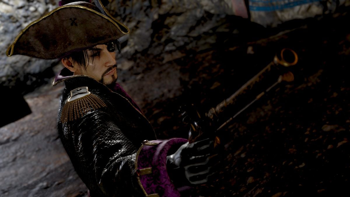 Yakuza Pirate in Hawaii Goro Majima with a Pistol