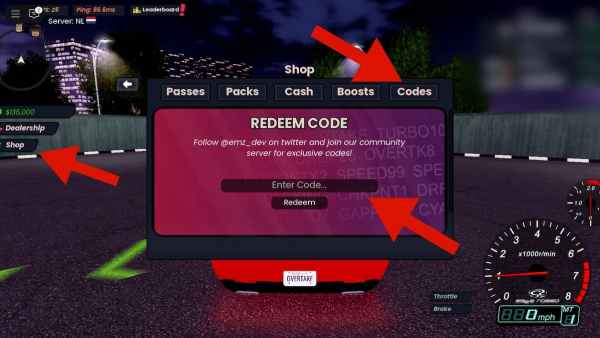 How to redeem Overtake codes