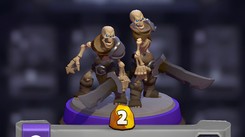 Skeletons mini in Warcraft Rumble