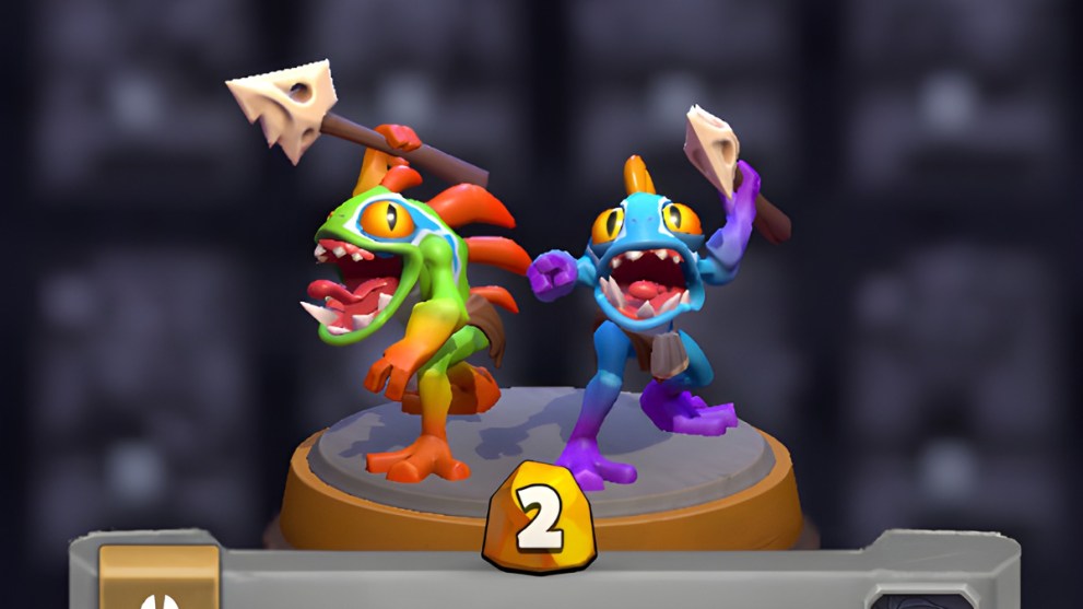 Murloc Tidehunters mini in Warcraft Rumble