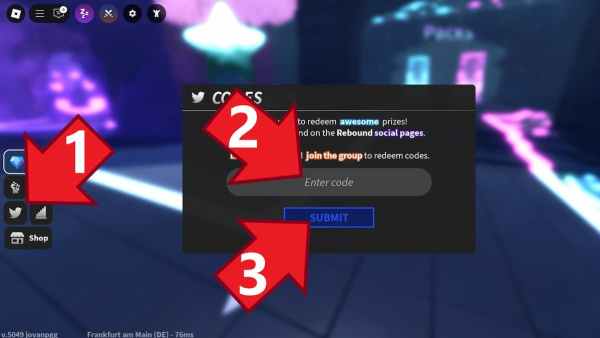How to redeem REBOUND codes