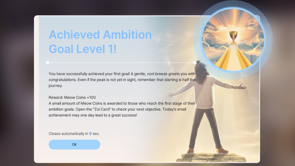 Ambition screen inZoi