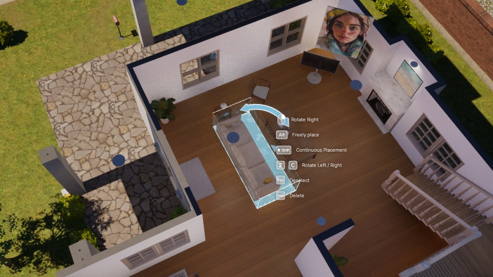 Rotation options in inzoi