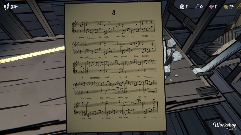 Blue Prince sheet music 1