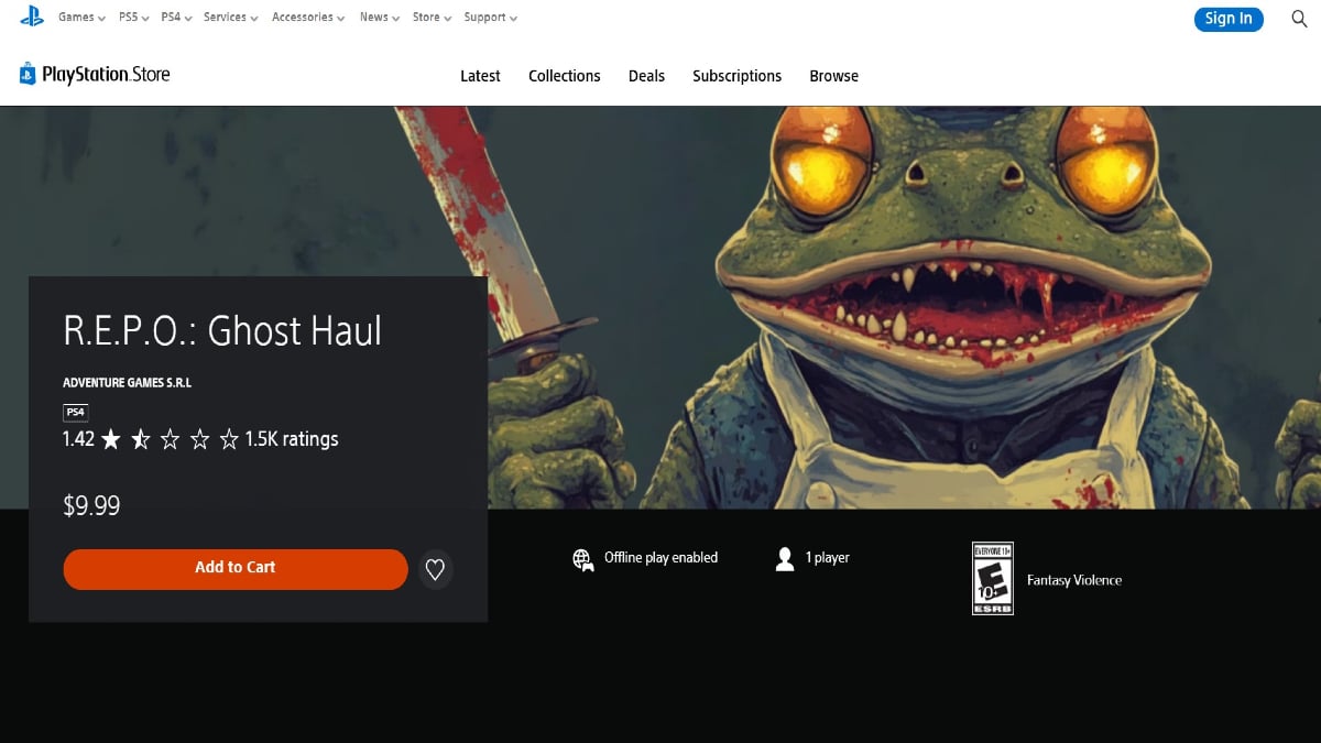 REPO Ghost Haul on Playstation Store