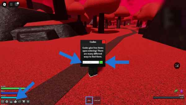 How to redeem codes in Unnamed RPG Game