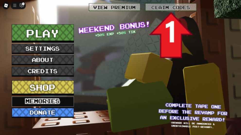 A Mall Game Claim Codes button