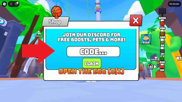 How to redeem Dunk A Basketball codes