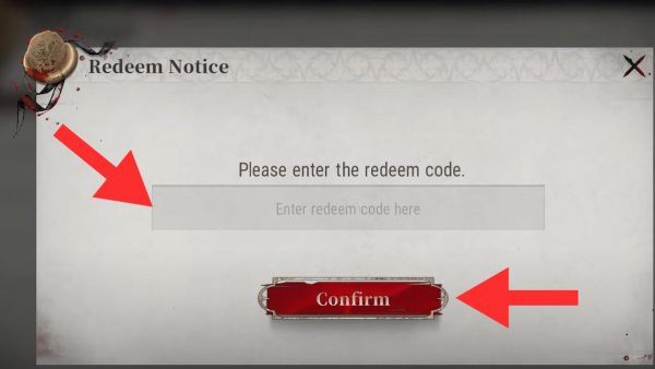 How to redeem Silver and Blood codes step 3