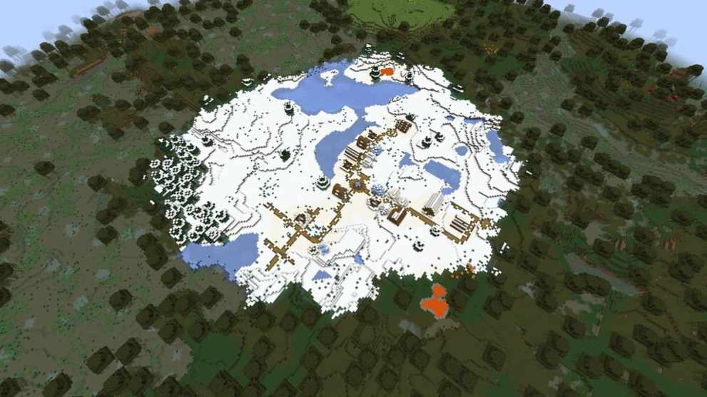 Swampland village in Minecraft Chase the Skies update