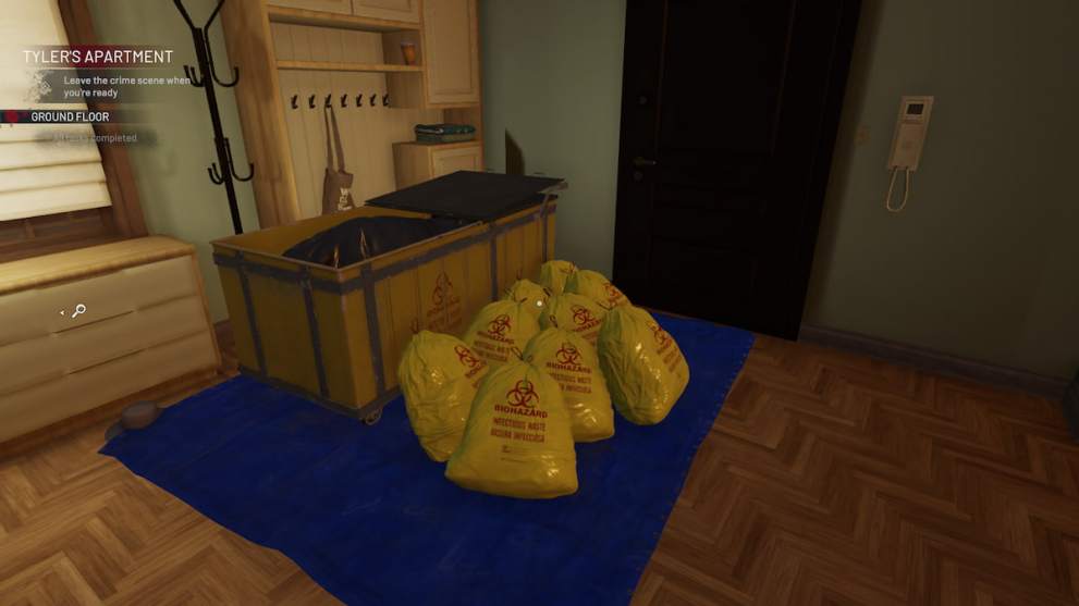 yellow bags of bio waste