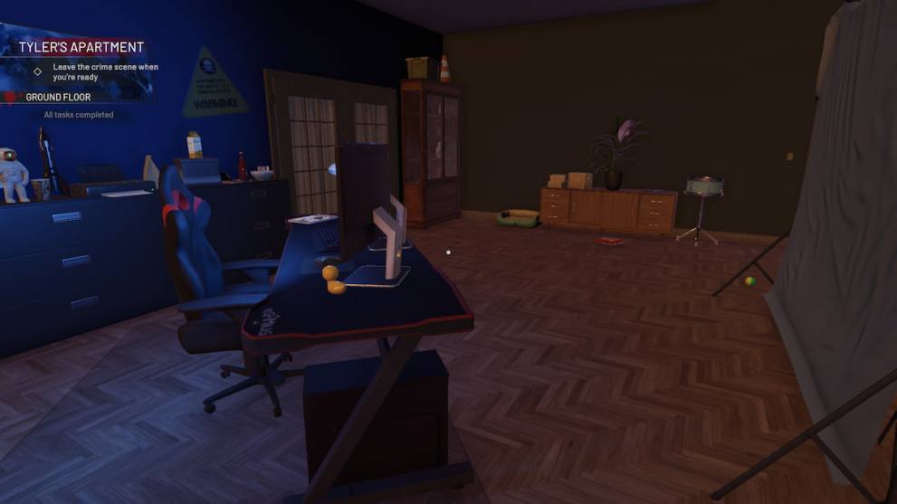 cleaning a living room