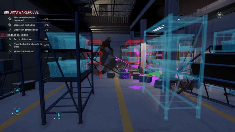 shelves to tidy and sort