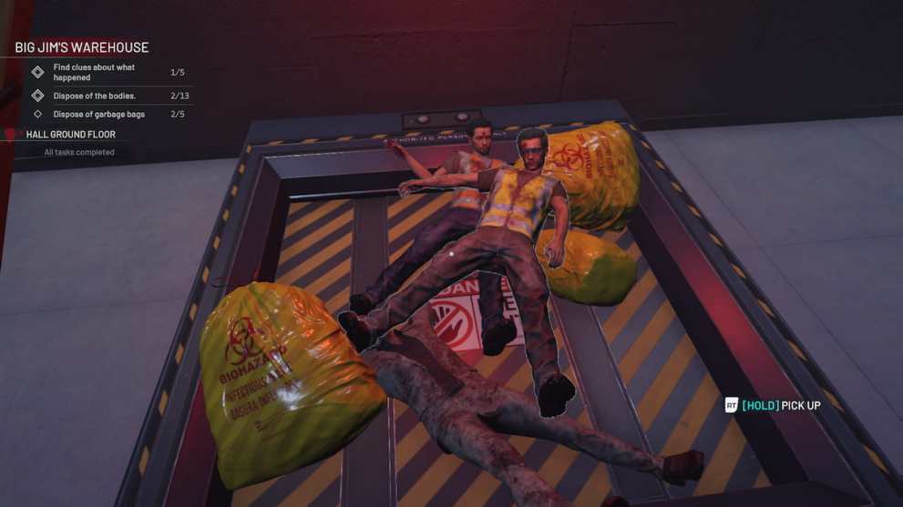 bodys and bags on a hatch