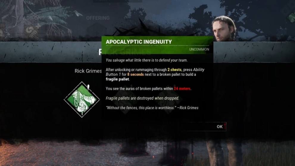 Apocalyptic Ingenuity perk description