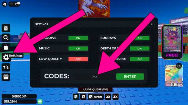 Redeem Code Rng TCG Pack RNG Codes (July 2025) - Twinfinite