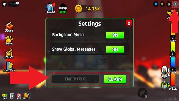 How to redeem Hell to Heaven Climb codes