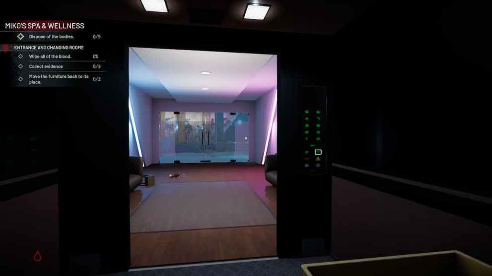 job 2 leaving the elevator