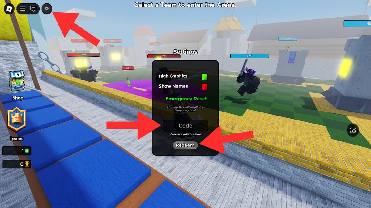 Arena Royale Codes (February 2026) [V5.5 megaknight hitboxes] Twinfinite