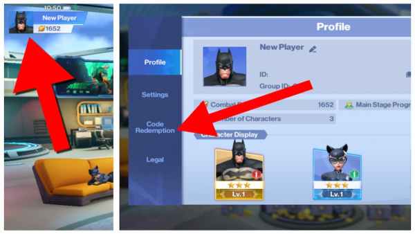 How to redeem codes in DC Worlds Collide. 