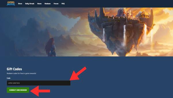 How to redeem Empires and Puzzles codes
