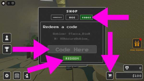 How to redeem Obscure codes 