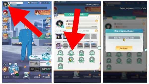 How to redeem codes in Yu Yu Hakusho 