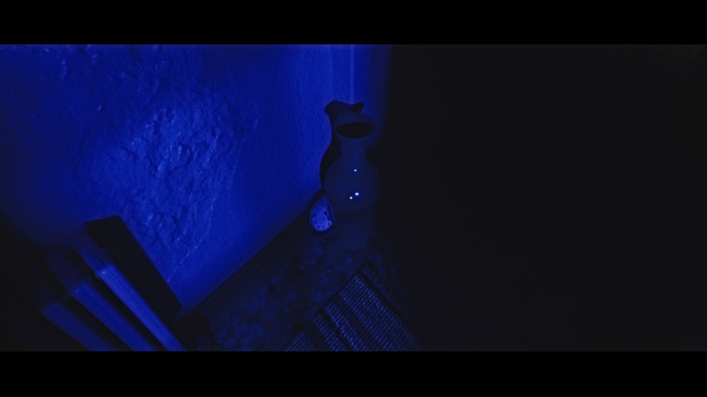 Clock across from blue light window in LUTO