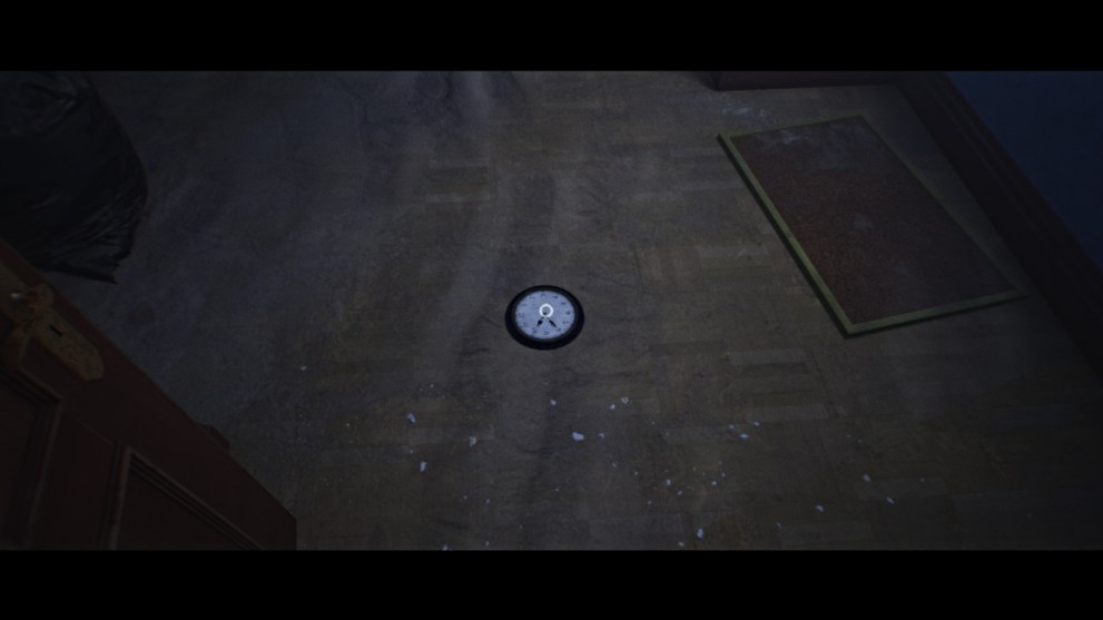 Clock inside plank room in LUTO