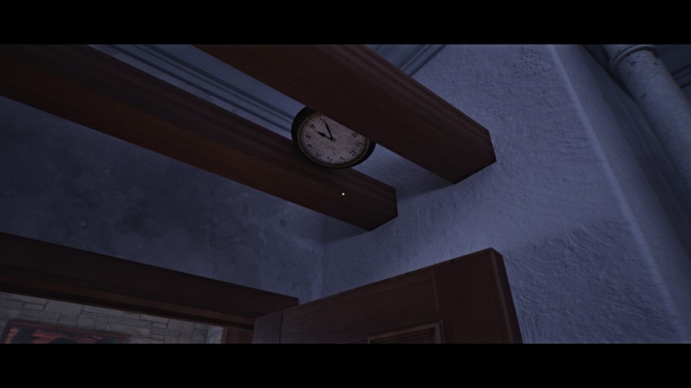 Clock in rafters in LUTO