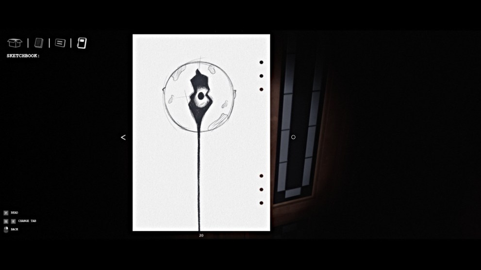 Moon eye drawing in LUTO