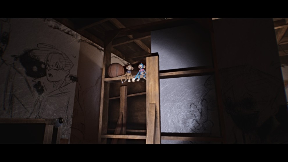 Monkey toys with basketball in LUTO