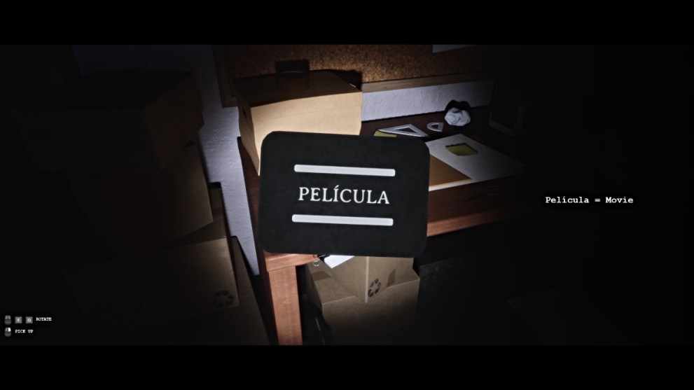 Pelicula card in LUTO