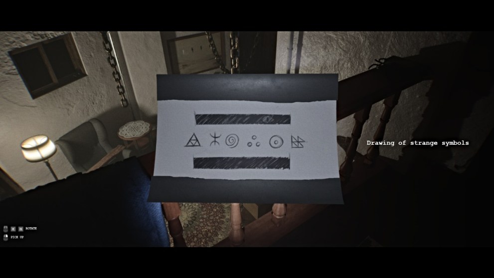 Drawing on a banister in LUTO