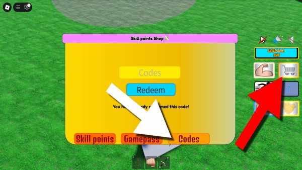 How to redeem codes in Every Second Add 1 Skill Point. 