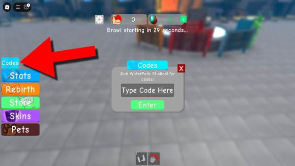 How to redeem codes in Weight Lifting Simulator 3.