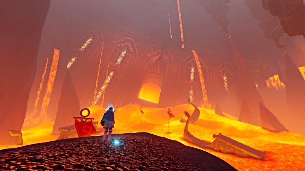 Lava room in Sword of the Sea