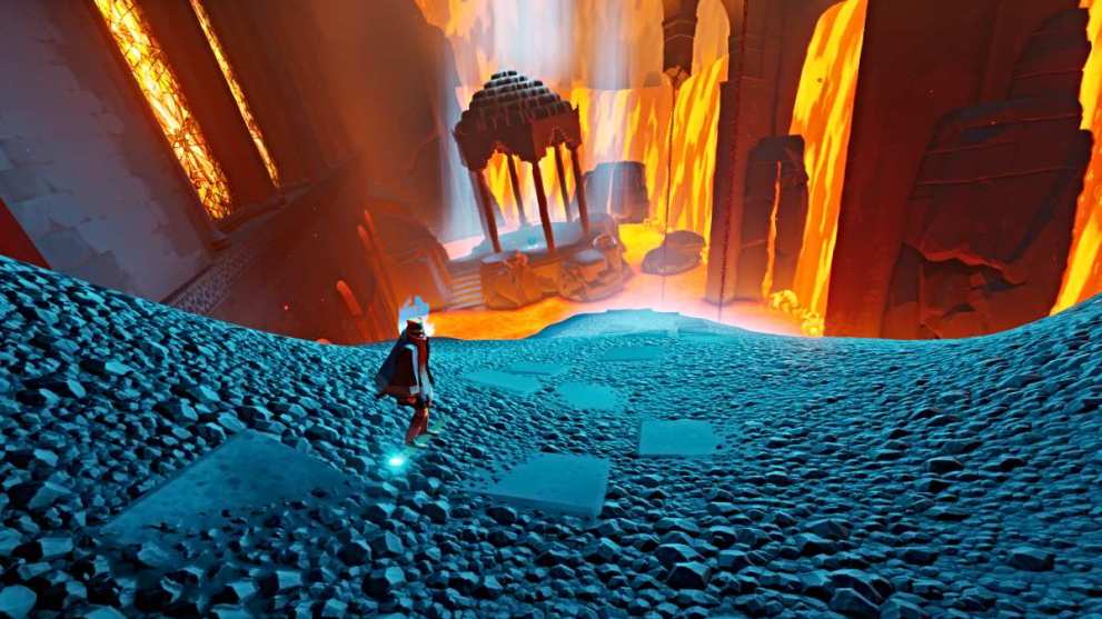 Lava room in Sword of the Sea