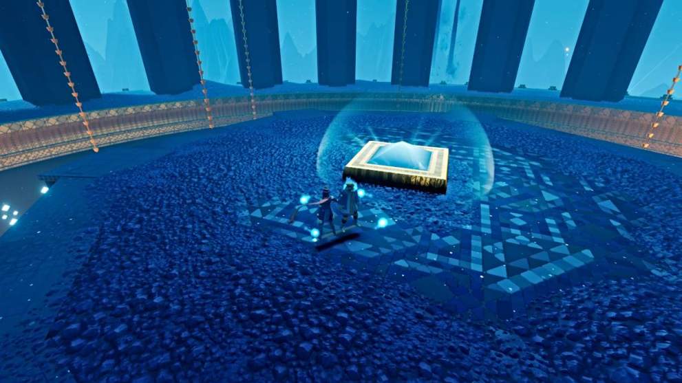 Button to activate in Sword of the Sea