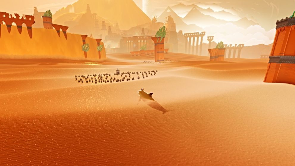 Riding the dolphin in Sword of the Sea