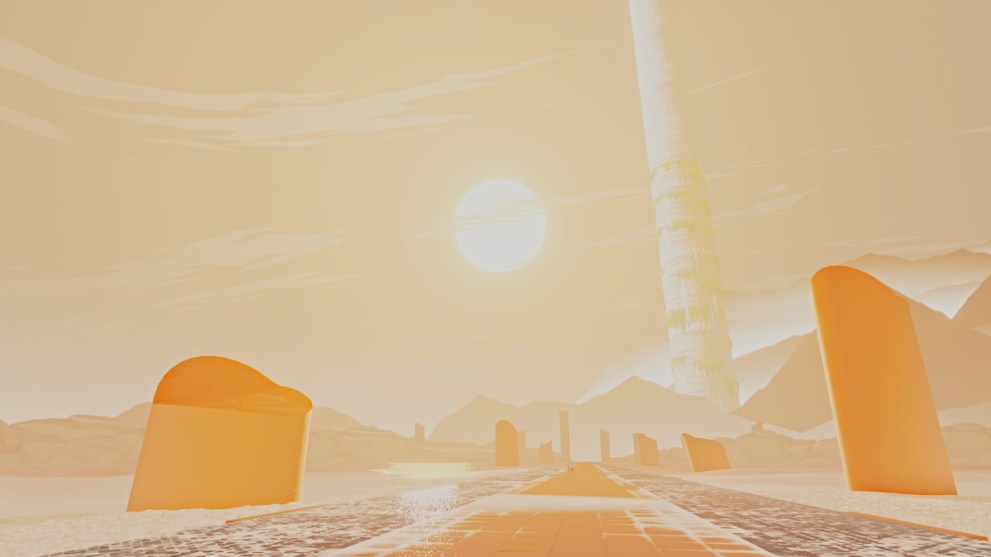 Ending of Forbidden Valley level in Sword of the Sea