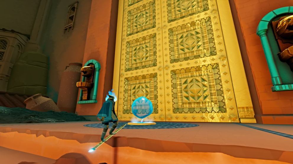 Gold doors in Sword of the Sea