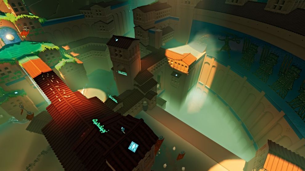 Fish tiles at the Lost Grotto in Sword of the Sea