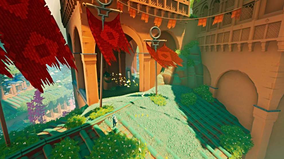 Stele Pedestal inside a room in Sword of the Sea