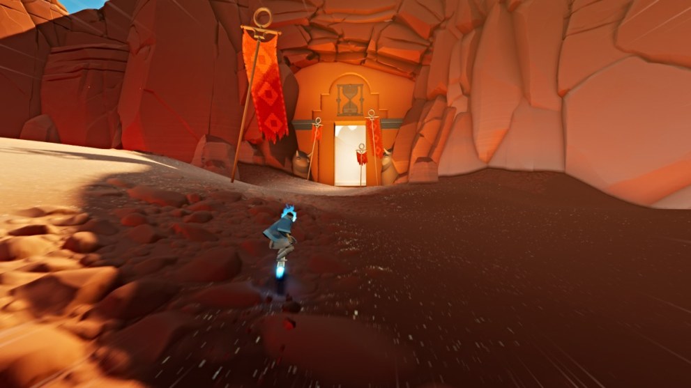 Hourglass doorway in Sword of the Sea