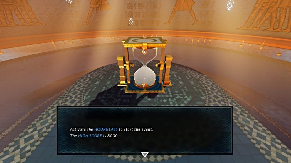 Hourglass timer in Sword of the Sea