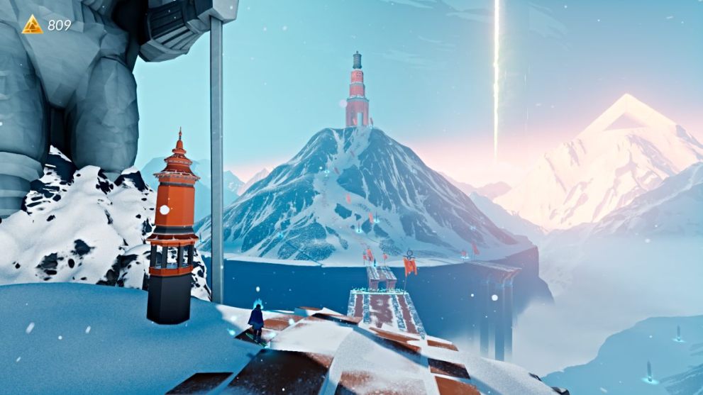 Left bell tower in Sword of the Sea